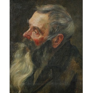 Malarz nieokreślony, XX w., Portret brodatego starca