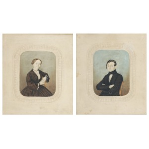 F. ROTHE, XIX w., Para portretów