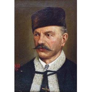 Malarz nieokreślony, monogramista SB, XIX w., Portret szlachcica