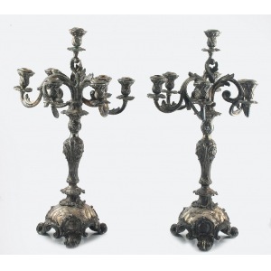 G. Vollgold & Söhne (firma założona 1850), Para kandelabrów neorokokowych
