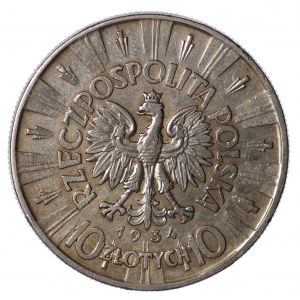 Piłsudski, 10 złotych 1934