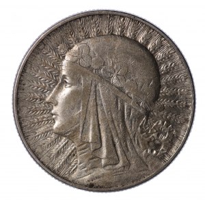 Głowa kobiety, 5 złotych 1934