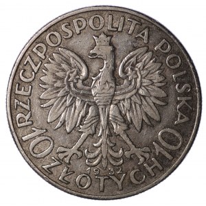 Head of a woman, 10 gold 1932