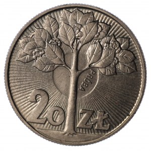 20 złotych 1973 Drzewo, PRÓBA