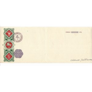 Litwa, Weksel (czysty blankiet) 100 Litu 1933