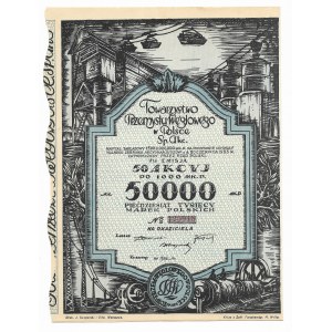 Towarzystwo Przemysłu Węglowego w Polsce Sp. Akc., 5th issue, 50 shares at 1000 Mk.P. 50,000 Polish marks