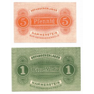 Black (Hammerstein) 2 pieces, 1 brand and 5 fenigs