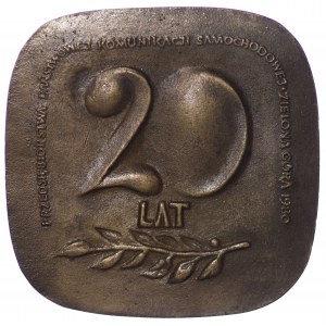 Medal, 20 lat PKS, 1980, projektu Leszka Krzyszowskiego