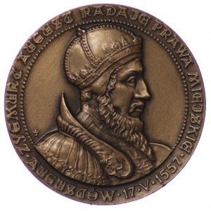Medal, Zygmunt August 1557 - Augustów 1987