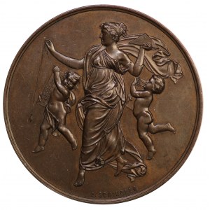 Wystawa Przemysłu Budowlanego we Lwowie, medal autorstwa A. Schindlera 1892 - piękny i rzadki w takim stanie