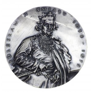 Medal serii królewskiej, Bolesław II Śmiały, posrebrzany