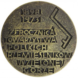 Medal, 75 Rocznica Towarzystwa Polskich Rzemieślników w Zielonej Górze