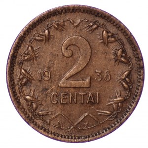 Litwa, 2 centai 1936