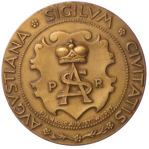 Medal, AUGUSTÓW nadanie praw miejskich 1987