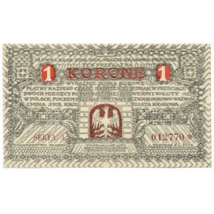 1 korona 1919, Kraków, seria A