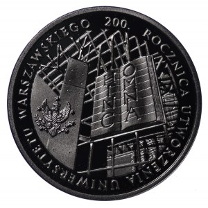 10 zloty, 200th anniversary of the founding of the University of Warsaw 2016