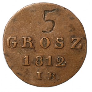 1 grosz 1812 - CIEKAWOSTKA - waga 2,95 g, średnica 20 mm
