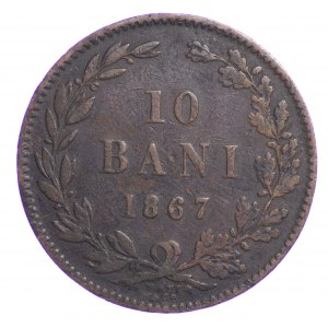 Rumunia, 10 bani 1867