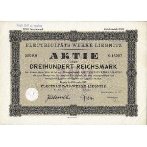 Legnica, Power Plant Action, 300 Reichsmak, 1927