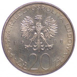 20 złotych 1980 Łódź 1905 PRÓBA