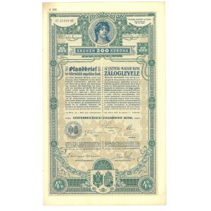 Austria, 200 koron 1917