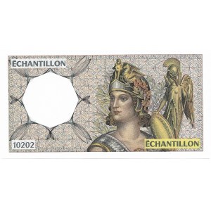 Francja, 100 franków 1980 - banknot testowy
