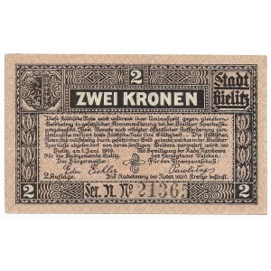 Bielsko (Bielitz), 2 Kronen 1919