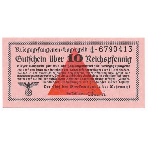 Germany, Universal camp vouchers, Kriegsgefangenen - Lagergeld - 10 Reichspfennig