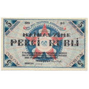 Latvia, Riga, 5 Rubles 1919