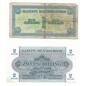 Austria, 1 and 2 shillings 1944