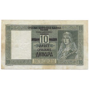 Serbia, 10 dinara 1941