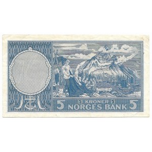 Norewgia, 5 Kronen 1955