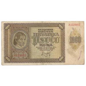 Chorwacja, 1000 kuna 1941, seria X
