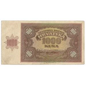 Croatia, 1000 kuna 1941, X series