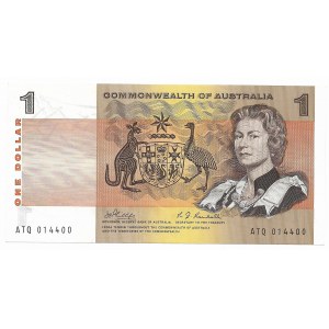 Australia, 1 Dollar, baz daty (1969)