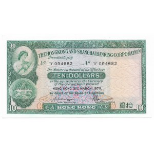 Hong Kong, 10 dollars 1979