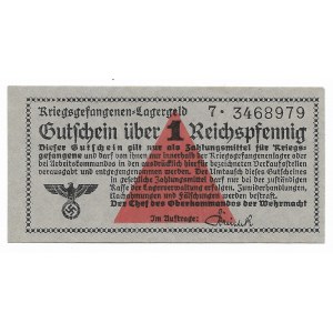 Niemcy, Uniwersalne bony obozowe, Kriegsgefangenen - Lagergeld - 1 Reichspfennig