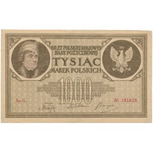 1,000 Polish marks 1919, series G
