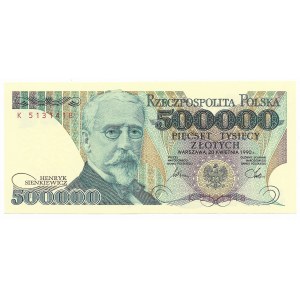 500,000 zloty 1990, series K
