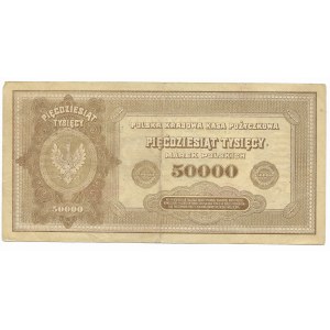 50,000 Polish marks, 1922, series M