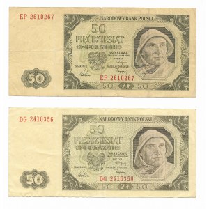 set, 2 x 50 gold 1948, EP and DG series