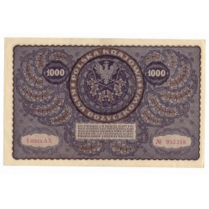 1.000 marek polskich 1919, I seria AX