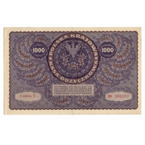 1.000 marek polskich 1919, I seria V