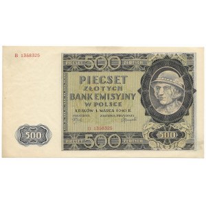 500 złotych 1940, seria B