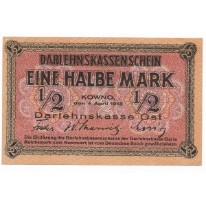 1/2 Mark, Kaunas 1918, Serie C