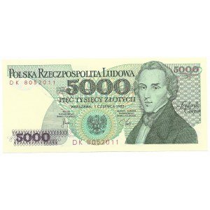 5.000 Zloty 1982, Serie DK