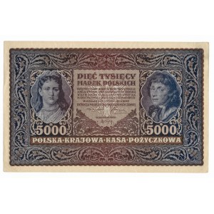 5,000 Polish marks 1920, 2nd series B
