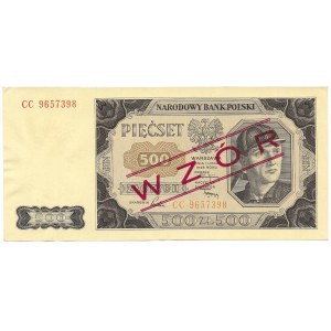500 złotych 1948, seria CC - WZÓR
