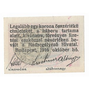 Węgry, 10 Filler 1916