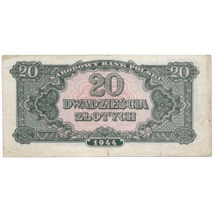 20 złotych 1944, seria BH